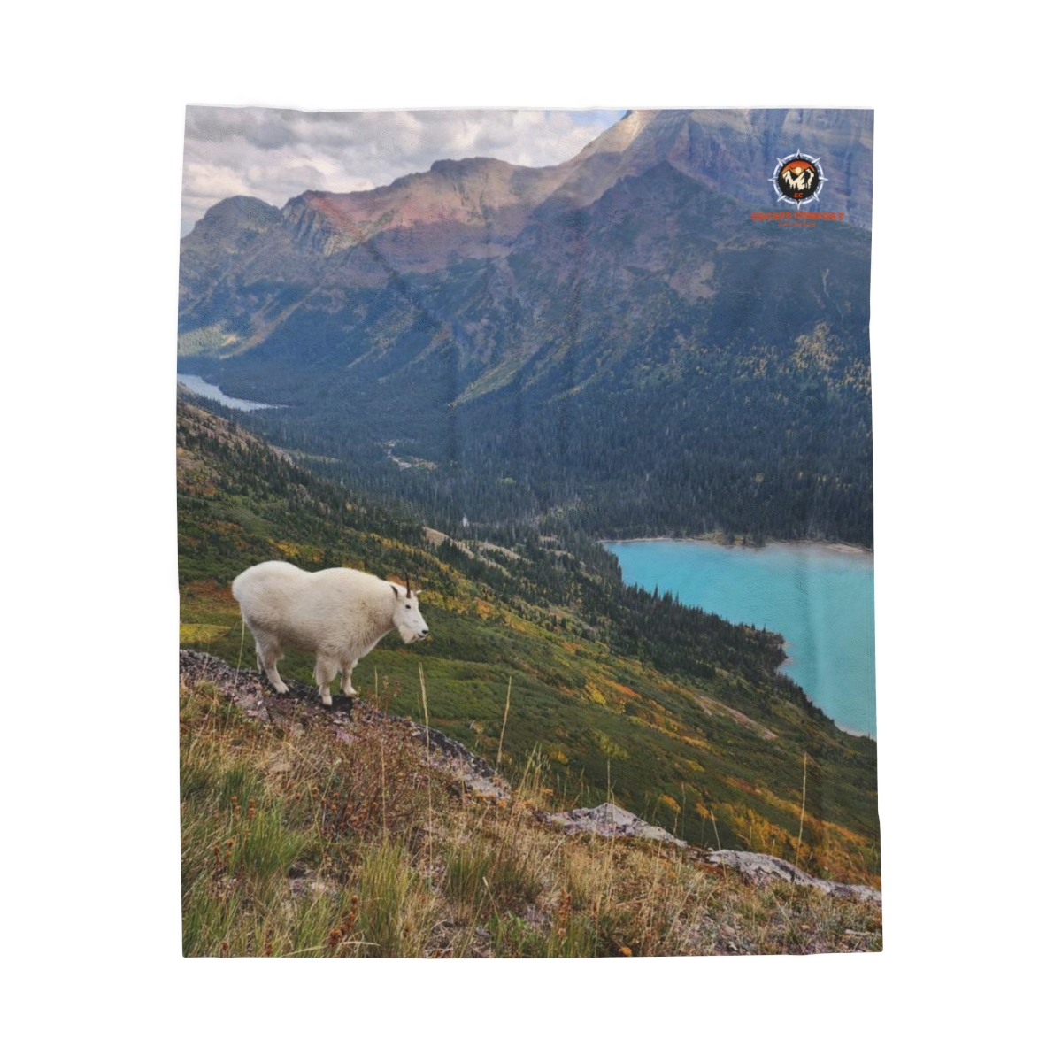 "George" Glacier NP Plush Blanket