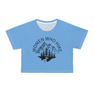 Women Who Hike Crop Tee